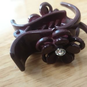 hair clip,S,burgundy